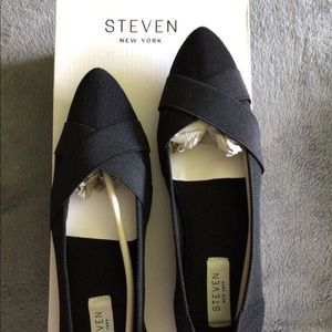 Steven New York pointy black flats